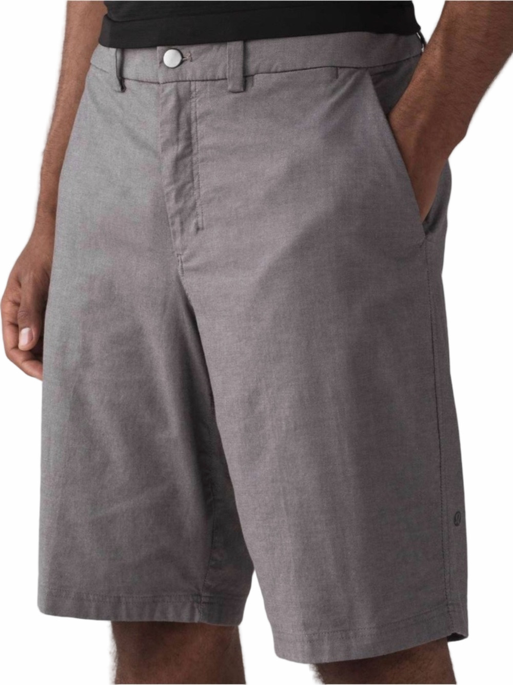 Lululemon Men's " The Works Short". Quick Oxford 11". Sz 34 Actual 36" EUC
